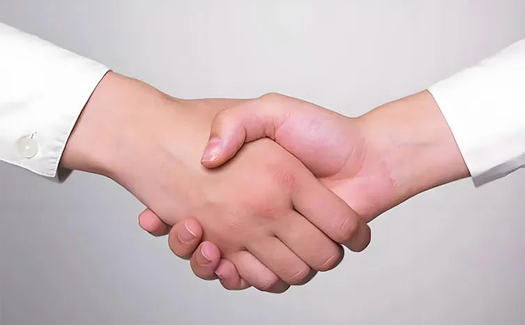 hand shake hand shake